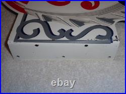 Vintage Drink Pepsi Cola Diecut 14 Metal Soda Pop Gasoline Oil Flange Sign M173