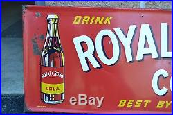 Vintage Drink Royal Crown Cola Metal Sign