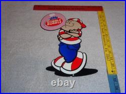 Vintage Dubble Bubble Boy Blowing Fleer Chewing Gum 10 Metal Gasoline Oil Sign