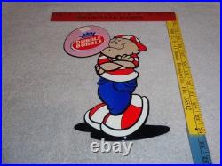 Vintage Dubble Bubble Boy Blowing Fleer Chewing Gum 10 Metal Gasoline Oil Sign