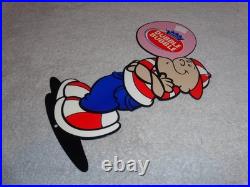 Vintage Dubble Bubble Boy Blowing Fleer Chewing Gum 10 Metal Gasoline Oil Sign