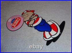 Vintage Dubble Bubble Boy Blowing Fleer Chewing Gum 10 Metal Gasoline Oil Sign