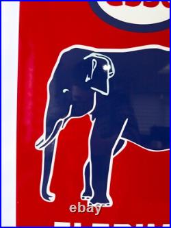 Vintage Esso Elephant Kerosene Rare Gas Oil Heavy Metal Sign- 24x16(60x40 cm)