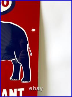 Vintage Esso Elephant Kerosene Rare Gas Oil Heavy Metal Sign- 24x16(60x40 cm)