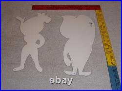 Vintage Esso Oil Drop Boy & Girl Pair 12 Metal Gasoline Oil Advertising Sign 2