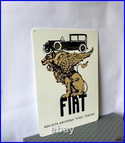 Vintage FIAT torino Hevay Metal Sign 24x16(60x40 cm)