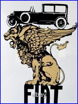 Vintage FIAT torino Hevay Metal Sign 24x16(60x40 cm)