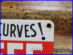 Vintage Farm Porcelain Sign Rare Old Panhandle Livestock Ranch Eat More Beef Cow