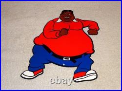Vintage Fat Albert Tv Show Cartoon 12 Enamel Metal Bill Cosby Gasoline Oil Sign