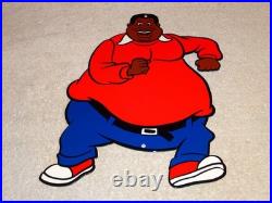 Vintage Fat Albert Tv Show Cartoon 12 Enamel Metal Bill Cosby Gasoline Oil Sign
