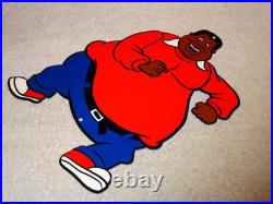 Vintage Fat Albert Tv Show Cartoon 12 Enamel Metal Bill Cosby Gasoline Oil Sign