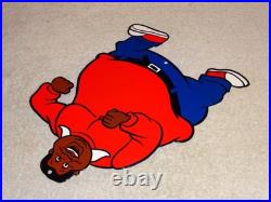 Vintage Fat Albert Tv Show Cartoon 12 Enamel Metal Bill Cosby Gasoline Oil Sign