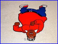 Vintage Fat Albert Tv Show Cartoon 12 Enamel Metal Bill Cosby Gasoline Oil Sign