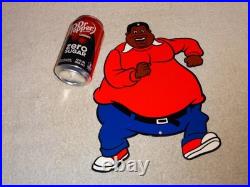 Vintage Fat Albert Tv Show Cartoon 12 Enamel Metal Bill Cosby Gasoline Oil Sign