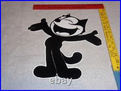 Vintage Felix The Cat Chevrolet +hands Open 12 Die-cut Metal Gasoline Oil Sign