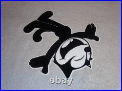 Vintage Felix The Cat Chevrolet +hands Open 12 Die-cut Metal Gasoline Oil Sign