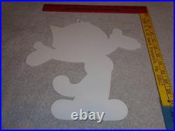 Vintage Felix The Cat Chevrolet +hands Open 12 Die-cut Metal Gasoline Oil Sign