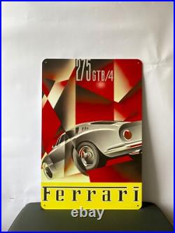 Vintage Ferrari 275 GTR Retro Racing Car Heavy Metal Sign 24x16 (60x40 cm)
