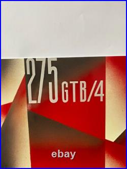 Vintage Ferrari 275 GTR Retro Racing Car Heavy Metal Sign 24x16 (60x40 cm)