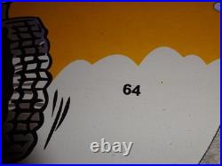 Vintage Ford Bronco Suv Horse Wheels 11 3/4 Porcelain Metal Gasoline Truck Sign