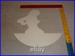 Vintage Ford Genuine Parts Full Service Garage Woman Metal Car Gasoline Oil Sign
