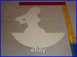 Vintage Ford Genuine Parts Full Service Garage Woman Metal Car Gasoline Oil Sign