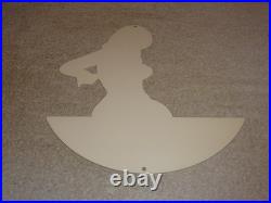 Vintage Ford Genuine Parts Full Service Garage Woman Metal Car Gasoline Oil Sign