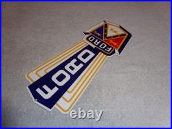 Vintage Ford Jubilee Diecut Car & Truck Dealer 13 Baked Metal Gasoline Oil Sign