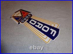 Vintage Ford Jubilee Diecut Car & Truck Dealer 13 Baked Metal Gasoline Oil Sign