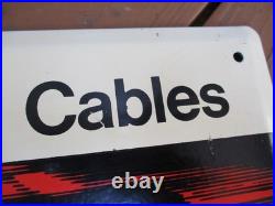 Vintage Ford Motorcraft Battery Cables Store Display 20 Metal Sign
