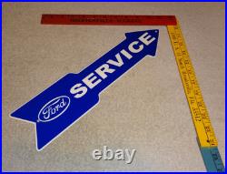 Vintage Ford Service Entrance Dealer Arrow 15 Metal Car Truck Gasoline Oil Sign