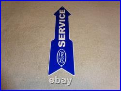 Vintage Ford Service Entrance Dealer Arrow 15 Metal Car Truck Gasoline Oil Sign