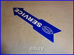 Vintage Ford Service Entrance Dealer Arrow 15 Metal Car Truck Gasoline Oil Sign