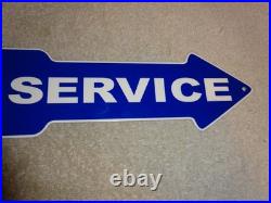 Vintage Ford Service Entrance Dealer Arrow 15 Metal Car Truck Gasoline Oil Sign