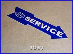 Vintage Ford Service Entrance Dealer Arrow 15 Metal Car Truck Gasoline Oil Sign