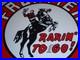 Vintage_Frontier_Gasoline_Wainoco_Oil_Cowboy_Horse_11_3_4_Porcelain_Metal_Sign_01_tmo