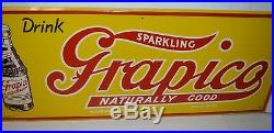 Vintage GRAPICO Beverage Metal Sign E. G Sign Co. Marietta GA 30 VERY RARE