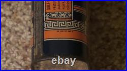 Vintage GULF GLEAM Liquid Gloss Clean/Polish Oil Can Metal Gas Sign FULLRARE