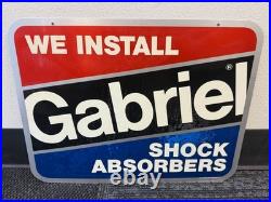 Vintage Gabriel Shock Absorbers Metal Sign Board Garage Advertising