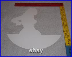 Vintage General Motors Truck Trailer Service Garage? Woman Metal Gasoline Sign