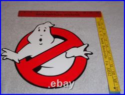 Vintage Ghostbusters No Icon Ghost? 1' Metal Movie 2 3 Tv Soda Gasoline Oil Sign