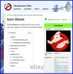 Vintage Ghostbusters No Icon Ghost? 1' Metal Movie 2 3 Tv Soda Gasoline Oil Sign