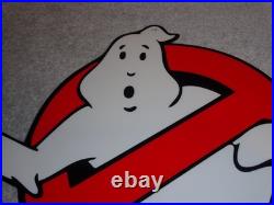 Vintage Ghostbusters No Icon Ghost? 1' Metal Movie 2 3 Tv Soda Gasoline Oil Sign