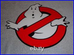 Vintage Ghostbusters No Icon Ghost? 1' Metal Movie 2 3 Tv Soda Gasoline Oil Sign