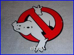 Vintage Ghostbusters No Icon Ghost? 1' Metal Movie 2 3 Tv Soda Gasoline Oil Sign