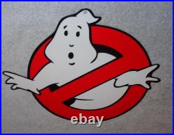 Vintage Ghostbusters No Icon Ghost? 1' Metal Movie 2 3 Tv Soda Gasoline Oil Sign