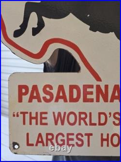 Vintage Gilley's Porcelain Sign Old Pasadena Texas Dance Club Honky Tonk 24