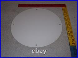 Vintage Gilmore Oil Company Lion Growling 11 3/4 Porcelain Metal Gasoline Sign