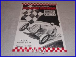 Vintage Gilmore Stadium Midget Car Race 18 Porcelain Metal Gasoline & Oil Sign