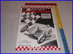 Vintage Gilmore Stadium Midget Car Race 18 Porcelain Metal Gasoline & Oil Sign